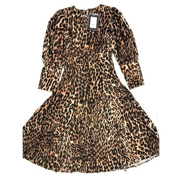 N DUO ShopBop Lady Leopard Di Dress size 38 NWT - Picture 2 of 13